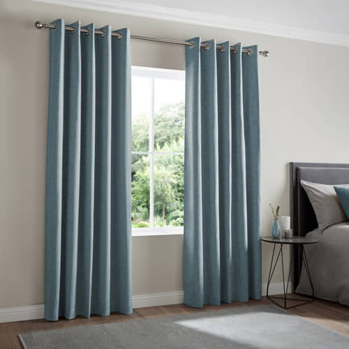 Teal Curtains